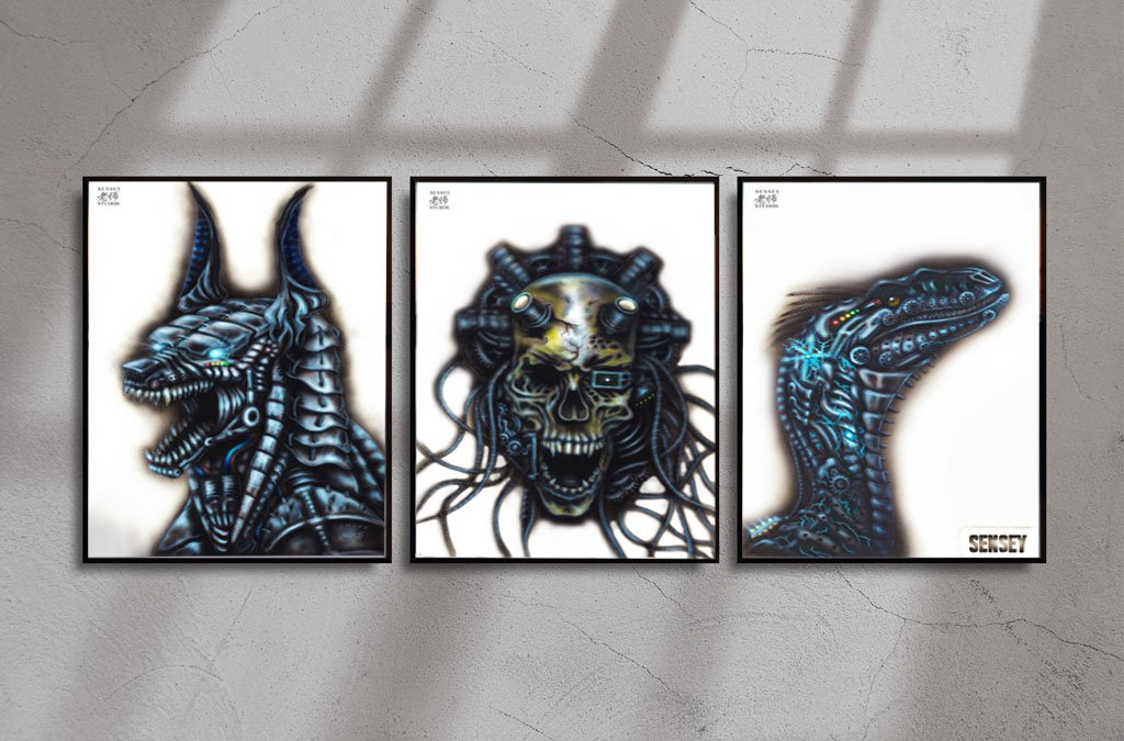 Cyber Raptor 老师 | Biomechanics Art | Sensey Studios