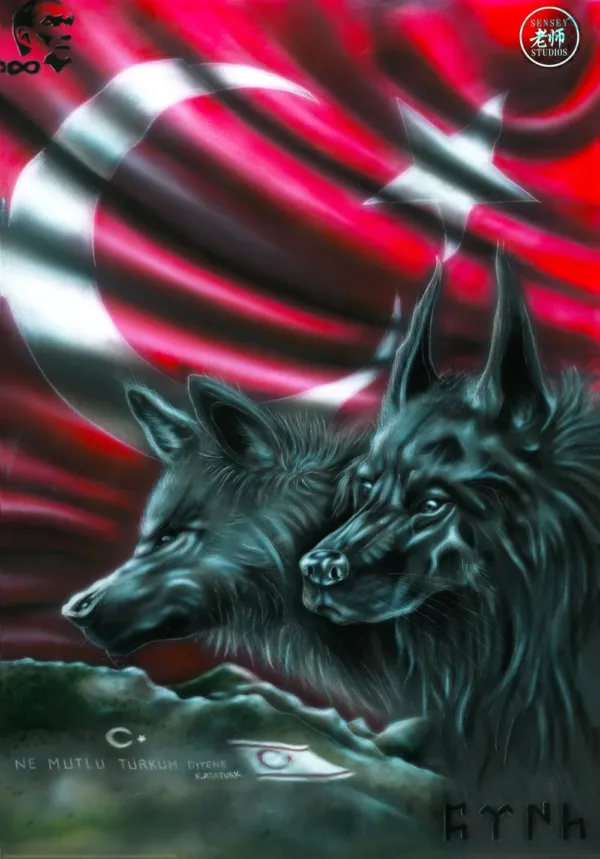 The Grey Wolves Bozkurtlar Art - Interpretation ©